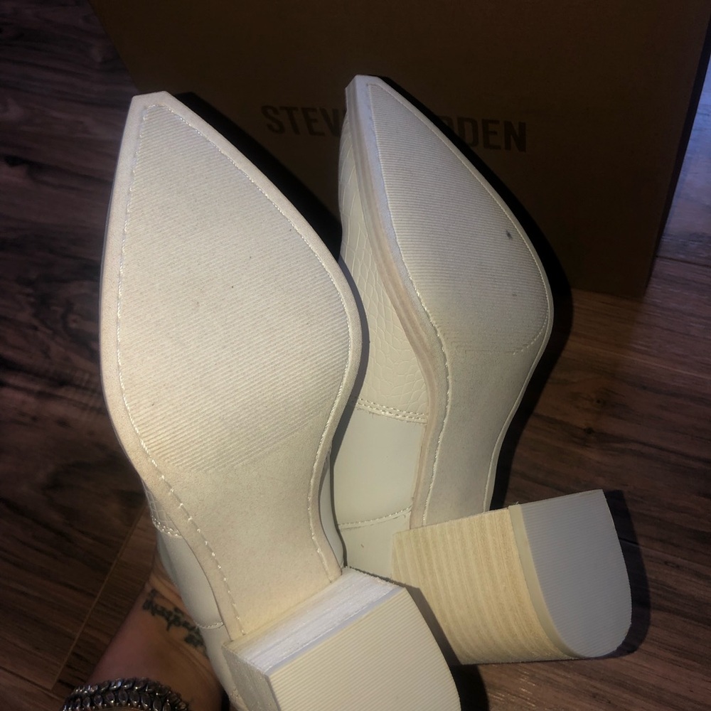 Cowgirl booties Steve Madden Chayna Bone Multi nwb - Picture 6 of 7
